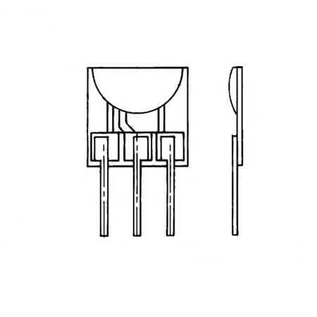 SS22PE SENSOR MAGNETIC SWITCH UNIPOLAR 3SIP - 1