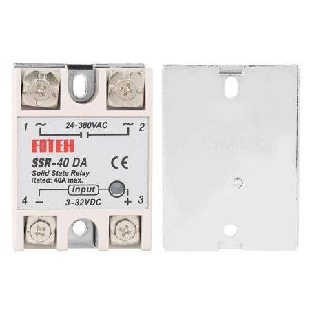 SSR-40DA 40A Temperature Control Solid State Relay (DA Means Direct Current Controlled Alternating Current) - 2