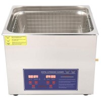 Stainless Steel Ultrasonic Cleaning Machine PS-60A 15L 40KHz 360W UK Plug 220V - 1