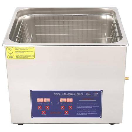 Stainless Steel Ultrasonic Cleaning Machine PS-60A 15L 40KHz 360W US Plug 110V - 1