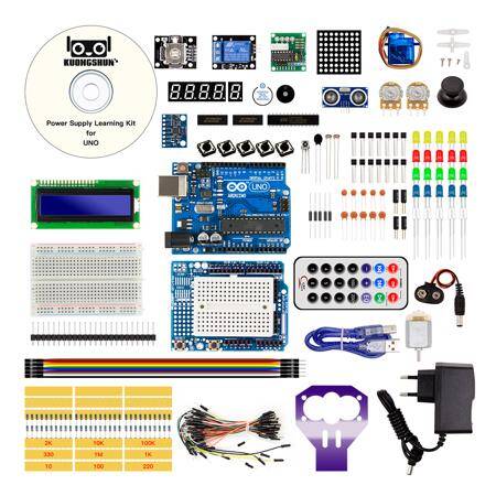 Starter KIT 1 Upgrade Version Plastic Case EU Plug Without Battery R3 Board R3 With Logo - 1