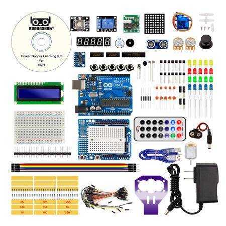 Starter KIT 1 Upgrade Version Plastic Case US Plug Without Battery R3 Board R3 With Logo - 1
