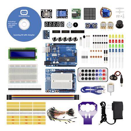 Starter KIT 1 Upgrade Version Plastic Case US Plug Without Battery UNO R3 Without Logo - 1