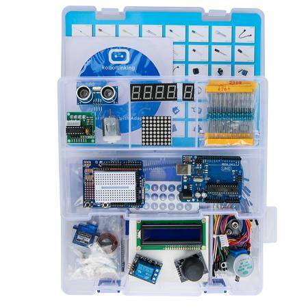Starter KIT 2 Upgrade Version Plastic Case EU Plug Without Battery UNO R3 Without Logo - 2