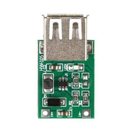 0.9V-5V to 5V 600MA USB Output Charger Step up Power Module Mini DC-DC Boost Converter Green - 1