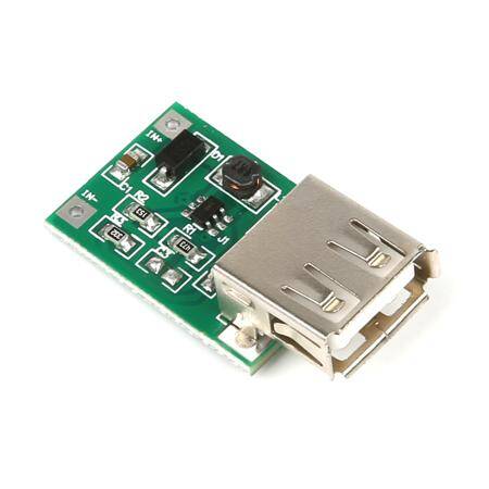 0.9V-5V to 5V 600MA USB Output Charger Step up Power Module Mini DC-DC Boost Converter Green - 4