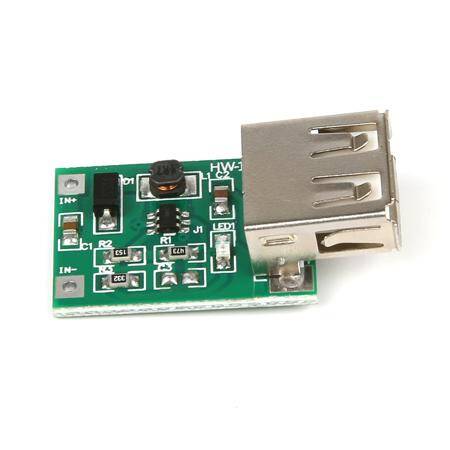 0.9V-5V to 5V 600MA USB Output Charger Step up Power Module Mini DC-DC Boost Converter Green - 6