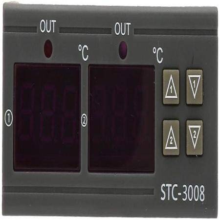 STC-3008 DC24V Dual Display Dual Temperature Adjustable Temperature Controller With 1M Cable - 4