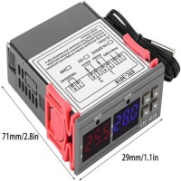 STC-3018 DC24V Dual Display Dual Temperature Adjustable Temperature Controller With 1M Cable - 5