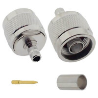 STCON-NM-LMR240 N CABLE CONN. STRAIGHT 50OHM LMR240 MALE - 1