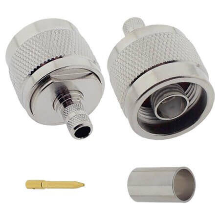 STCON-NM-LMR240 N CABLE CONN. STRAIGHT 50OHM LMR240 MALE - 1