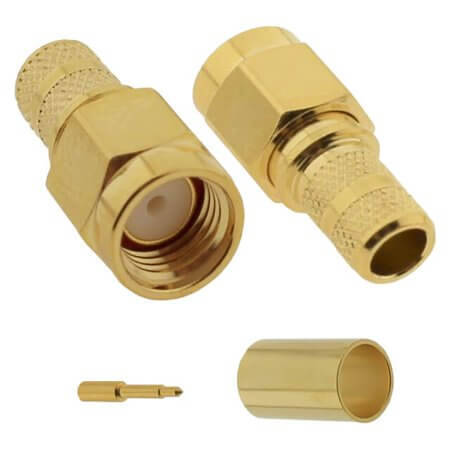 STCON-SMAM-LMR240 SMA CABLE CONN. STRAIGHT 50OHM LMR240 MALE - 1