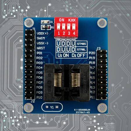 STM8S 8L TSSOP20 Burning Holder Testing Holder Downloader Offline Programmer - 2