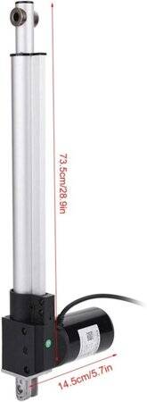 Strok Uzunluğu 150 mm 5 mm/S 6000N DC 12V Elektrikli Putter Elektrikli Lineer Aktüatör Putter Kapılar Windows için - 3