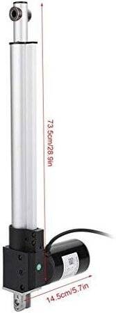Strok Uzunluğu 200 mm 5 mm/S 6000N DC 12V Elektrikli Putter Elektrikli Lineer Aktüatör Putter Kapılar Windows için - 5