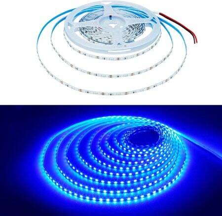 Su Geçirmez Mavi 2835 12V SMD LED Şerit 60 LED/Metre Esnek 5 Metrelik Makara - 2