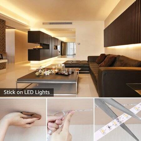 Su Geçirmez Saf Beyaz 3014 12V SMD LED Şerit 90 LED/Metre Esnek 5 Metrelik Makara - 3