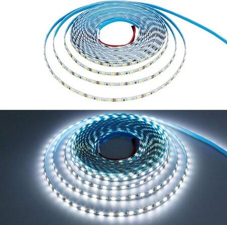 Su Geçirmez Yeşil 2835 12V SMD LED Şerit 60 LED/Metre Esnek 5 Metrelik Makara - 2