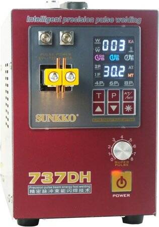 SUNKKO 737DH 4-3KW 18650 Battery Pulse Spot Welder With 70B Spot Welding Pen EU Plug 220V - 1