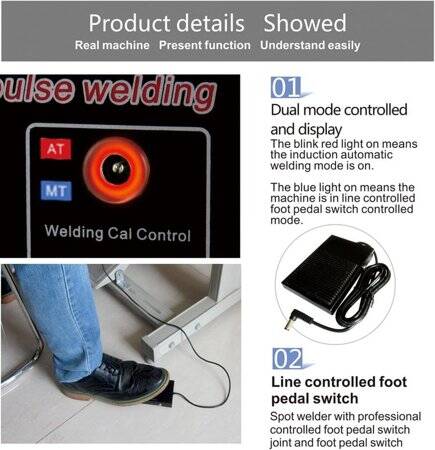 SUNKKO 737G+ 4-3KW Spot Welder With 70B Welding Pen EU Plug 220V - 5