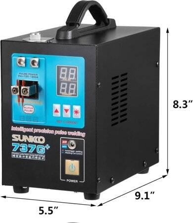 SUNKKO 737G Dual Pulse Dual Display Battery Spot Welding Machine US Plug 110V - 5