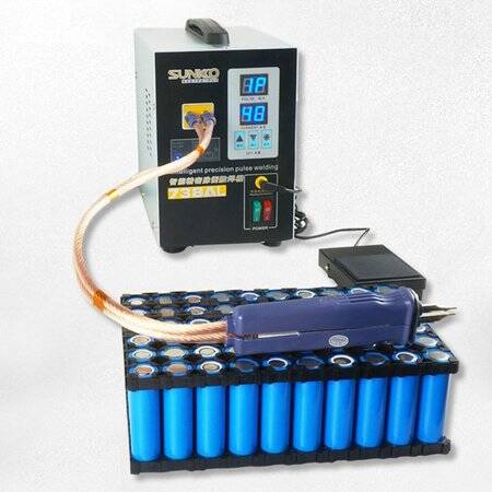 SUNKKO 738AL 18650 Battery Pulse Spot Welder + 73LB Welding Arm US Plug 110V - 5