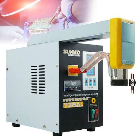 SUNKKO 738AL 18650 Pil Darbe Nokta Kaynakçı + 73LA Kaynak Kolu + 70BN Kaynak Kalemi EU Fişli 220V - 1