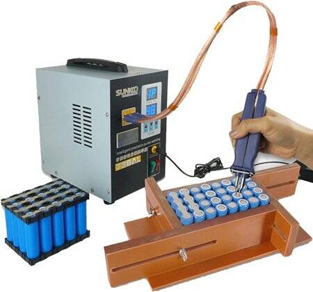SUNKKO 738AL 18650 Pil Darbe Nokta Kaynakçı + 73LB Kaynak Kolu + 70BN Kaynak Kalemi EU Fişli 220V - 1