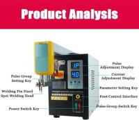 SUNKKO 738AL 18650 Pil Darbe Nokta Kaynakçı + 73LB Kaynak Kolu + 70BN Kaynak Kalemi EU Fişli 220V - 2