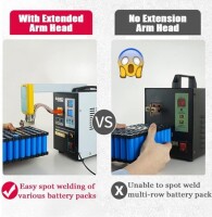 SUNKKO 738AL 18650 Pil Darbe Nokta Kaynakçı + 73LB Kaynak Kolu + 70BN Kaynak Kalemi EU Fişli 220V - 5
