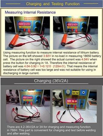 SUNKKO 788H-USB 18650 Battery Pulse Spot Welder UK Plug 220V - 2