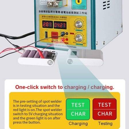 SUNKKO 788S-Pro 18650 Battery Pulse Spot Welder With 70B Spot Welding Pen EU Plug 220V - 5