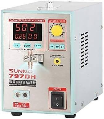 SUNKKO 797DH Ayak Pedalı Masa Üstü Punta Kaynak Makinesi +70B Kaynakçı Kalemi US Fişli 110V - 1