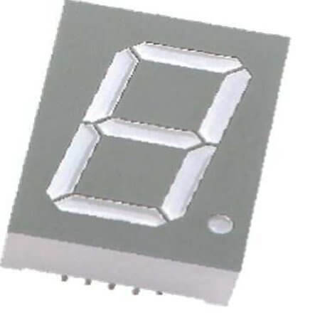 SV100121BUB LED DISPLAY 7 SEGMENT 1DIGIT 25.4MM (+) BLUE - 1