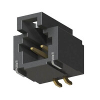 T1M-02-F-SH-L-K CONNECTOR HEADER SMD R/A 2POS 1MM - 1