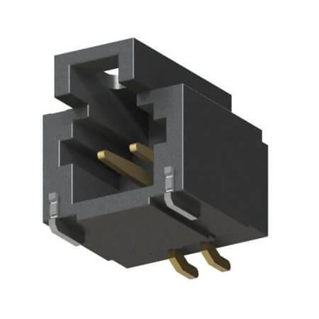 T1M-02-F-SH-L-K CONNECTOR HEADER SMD R/A 2POS 1MM - 1