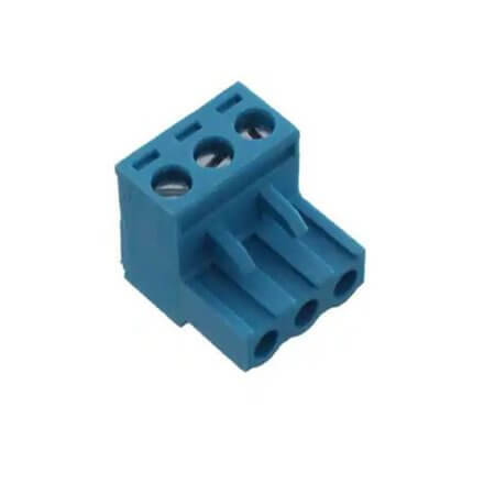 TBP01P1-508-03BE TERM.BLK 5.08MM 3P PLUGGABLE FEMALE BLUE - 1