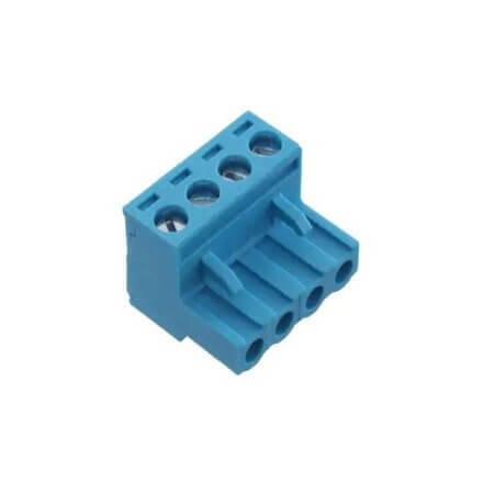 TBP01P1-508-04BE TERM.BLK 5.08MM 4P PLUGGABLE FEMALE BLUE - 1