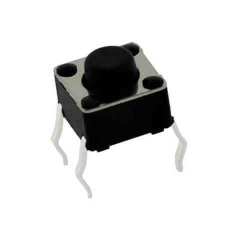 TC-0103-Y SWITCH TACT 6.00x6.00 5.00mm 190gF THT V/T - 1