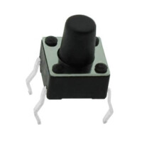 TC-0105-X SWITCH TACT 6.00x6.00 7.30mm 160gF THT V/T - 1