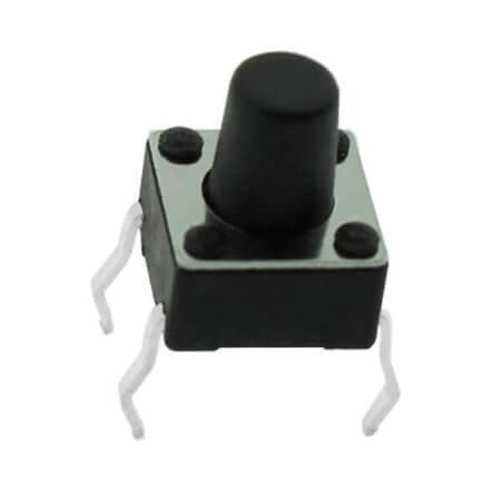 TC-0105-X SWITCH TACT 6.00x6.00 7.30mm 160gF THT V/T - 1