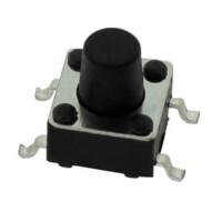 TC-0106-X SWITCH TACT 6.00x6.00 8.00mm 160gF THT V/T - 1