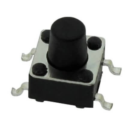 TC-0106-X SWITCH TACT 6.00x6.00 8.00mm 160gF THT V/T - 1