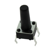 TC-0109-V SWITCH TACT 6.00x6.00 12.50mm 130gF THT V/T - 1