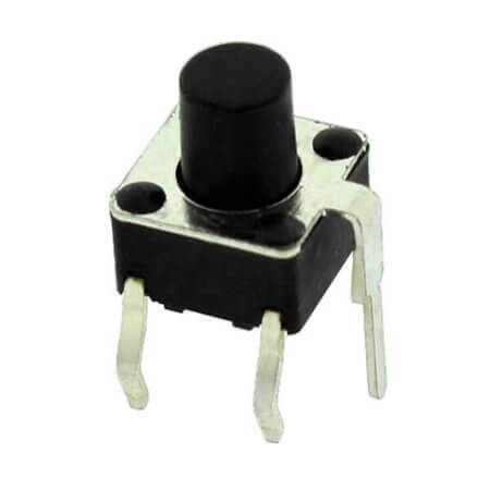 TC-0115V-A15(ROHS) SWITCH TACT 6.00x6.00 7.30mm 130gF THT V/T - 1