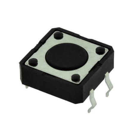 TC-12ED-Z SWITCH TACT 12.00x12.00 4.30mm 250gF THT V/T - 1