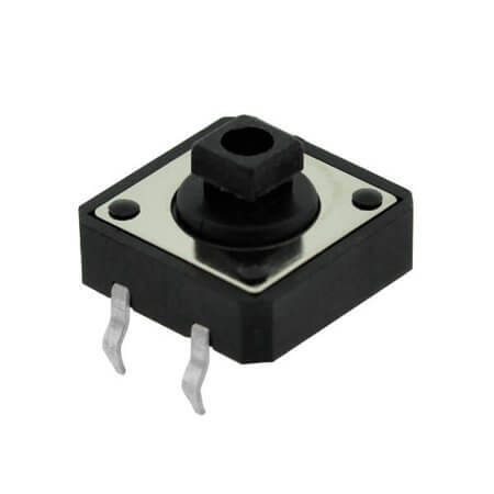 TC-12ET-X SWITCH TACT 12.00x12.00 7.30mm 160gF THT V/T - 1