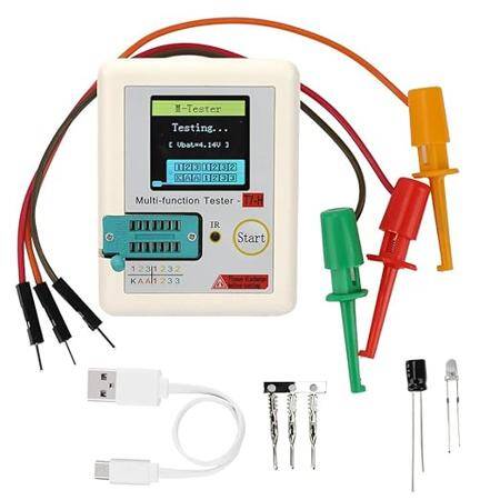 TC-T7-H TFT Transistor Tester Diode Triode Capacitance Graphic Display Multifunction Automatic Calibration Detector - 1