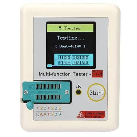 TC-T7-H TFT Transistor Tester Diode Triode Capacitance Graphic Display Multifunction Automatic Calibration Detector - 4