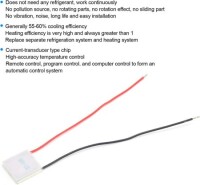 TEC1-4905 4-5V 17W TEC Termoelektrik Soğutucu Rastgele Çizgi Renk Boyutu:25x25mm - 3